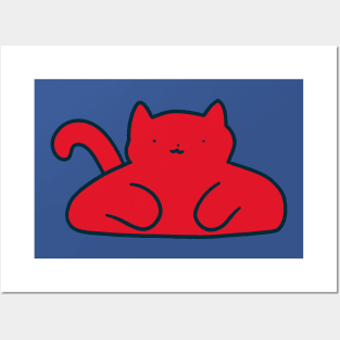 Red Cat Posters and Art